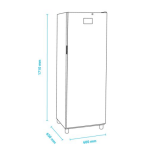 Τυφλή κατάψυξη 255lt FRZ350 SLV
